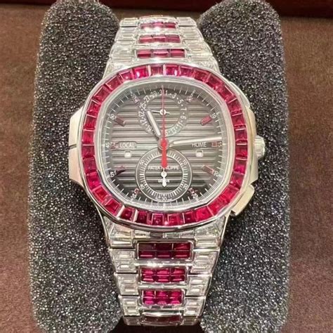 patek philippe factory set diamond|Patek Philippe full diamond watch.